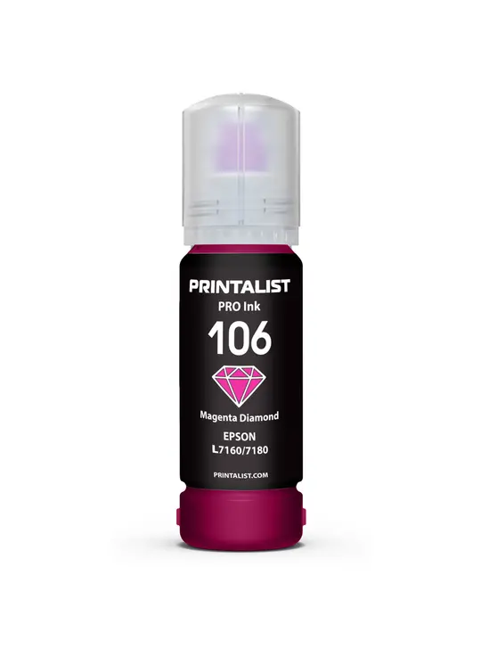 Чорнило PRINTALIST 105 для Epson L7160/7180 70г Magenta водорозчинне (PL106M)