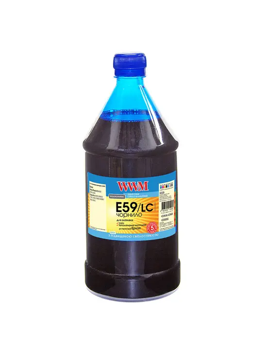 Чорнило WWM для Epson Stylus Pro 7890/9890 1000г Light Cyan водорозчинне (E59/LC-4)