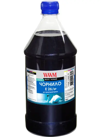 Чорнило WWM для Epson Expression Premium XP-600/XP-605/XP-700 1000г Black пігментне (E26/BP-4)