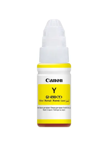 Контейнер з чорнилами Canon для Pixma G1400/G2400/G3400 GI-490Y 490 70мл Yellow (0666C001)
