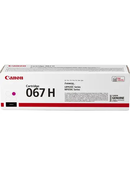 Картридж тон. Canon 067H для MF651Cw/MF655Cdw/MF657Cdw/LBP631Cw/LBP633Cdw 2350 ст. Magenta (5104C002)