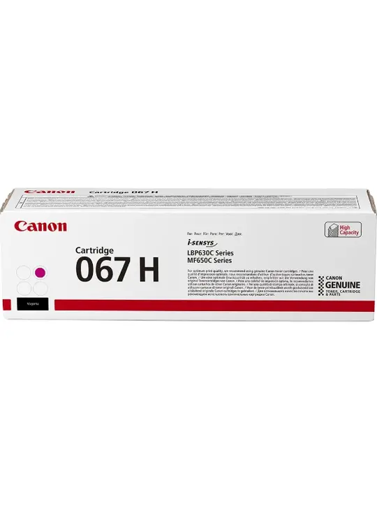 Картридж тон. Canon 067H для MF651Cw/MF655Cdw/MF657Cdw/LBP631Cw/LBP633Cdw 2350 ст. Magenta (5104C002)