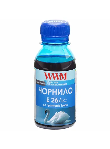 Чорнило WWM для Epson Expression Photo XP-55/XP-750/XP-850 100г Light Cyan водорозчинне (E26/LC-2) Чорнило WWM для Epson Expression Photo XP-55/XP-750/XP-850 100г Light Cyan водорозчинне (E26/LC-2)