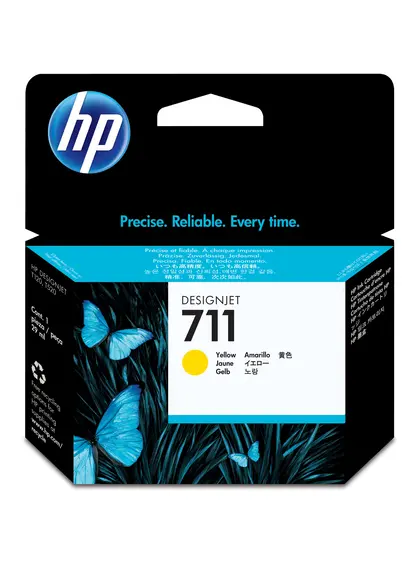 Картридж HP DesignJet T120/T520 HP 711 Yellow (CZ132A) Картридж HP DesignJet T120/T520 HP 711 Yellow (CZ132A)