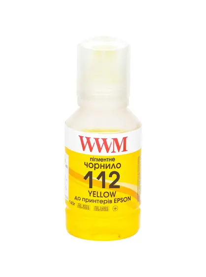 Чорнило WWM 112 для Epson L11160/6490 140г Yellow пігментне (E112YP)