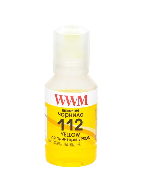 Чорнило WWM 112 для Epson L11160/6490 140г Yellow пігментне (E112YP)