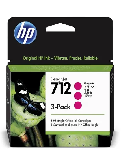 Картридж HP DesignJet T230/T630 No.712 , 3шт Magenta (3ED78A)