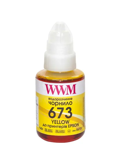 Чорнило WWM 673 для Epson L800 140г Yellow (E673Y)