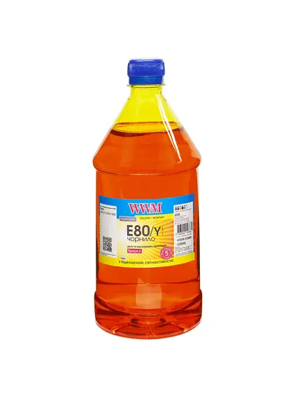 Чорнило WWM для Epson L800 1000г Yellow водорозчинне (E80/Y-4)