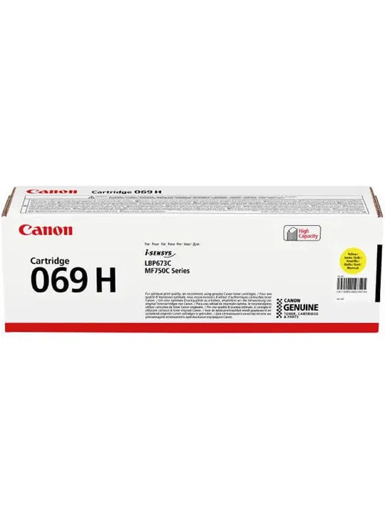 Картридж тон. Canon 069H для MF752Cdw/MF754Cdw/LBP673Cdw 5500 ст. Yellow (5095C002)