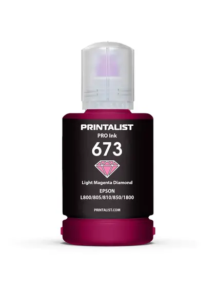 Чорнило PRINTALIST 673 для Epson L800 140г Light Magenta водорозчинне (PL673LM)