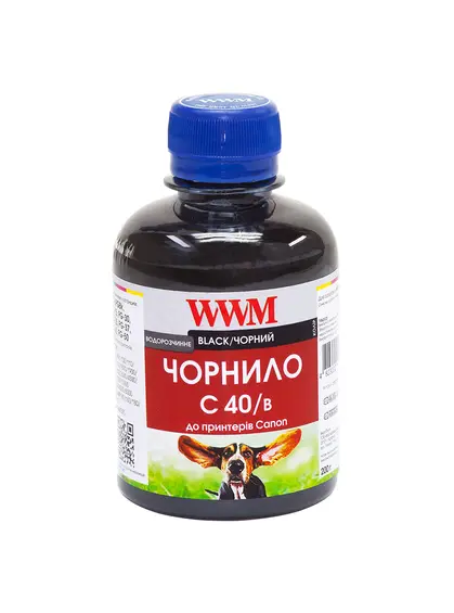 Чорнило WWM для Canon PG-40Bk/PG-50Bk/PGI-5Bk 200г Black водорозчинне (C40/B)