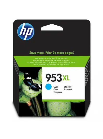 Картридж HP Officejet Pro 8210/8710/8720, HP 953XL Cyan (F6U16AE) підвищеної ємності
