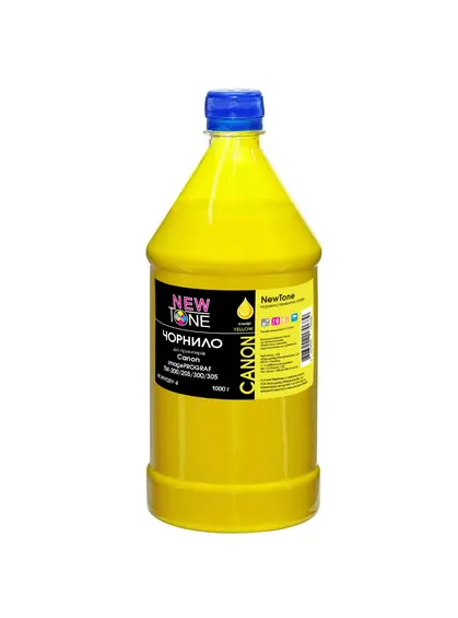 Чорнило NewTone для Canon imagePROGRAF TM-200/305 1000г Yellow пігментне (NT.PFI120Y-4)