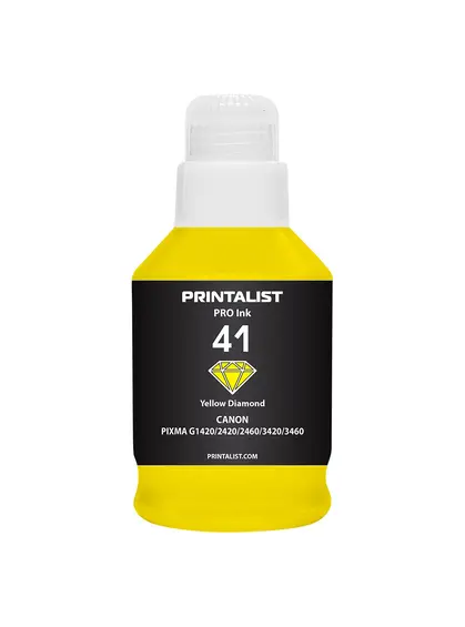 Чорнило PRINTALIST GI-41 для Canon Pixma G2420/3420 190г Yellow водорозчинне (PL41Y)
