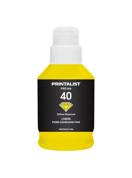 Чорнило PRINTALIST GI-40 для Canon G5040/G6040 190г Yellow водорозчинне (PL40Y)