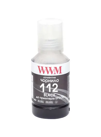 Чорнило WWM 112 для Epson L11160/6490 140г Black пігментне (E112BP)