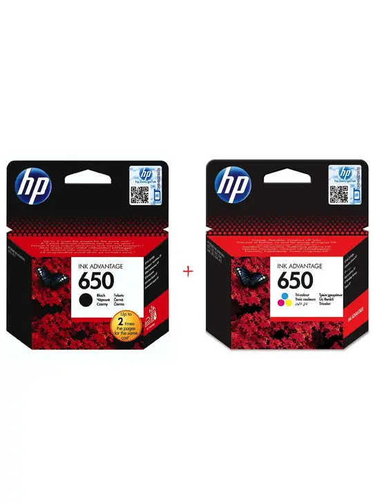 Комплект струменевих картриджів HP DJ Ink Advantage 2515 №650 Black/Color (Set650)
