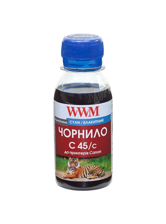 Чорнило WWM для Canon CL-441/CL-446/CLI-451C 100г Cyan водорозчинне (C45/C-2)