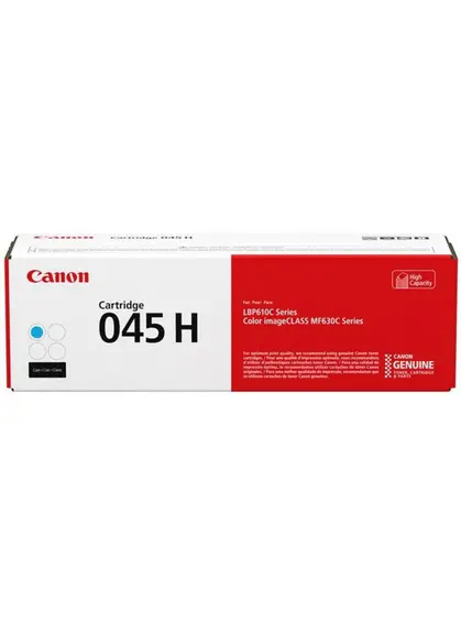 Картридж тон. Canon 045H для MF-610/630 2200 ст. Cyan (1245C002) Картридж тон. Canon 045H для MF-610/630 2200 ст. Cyan (1245C002)
