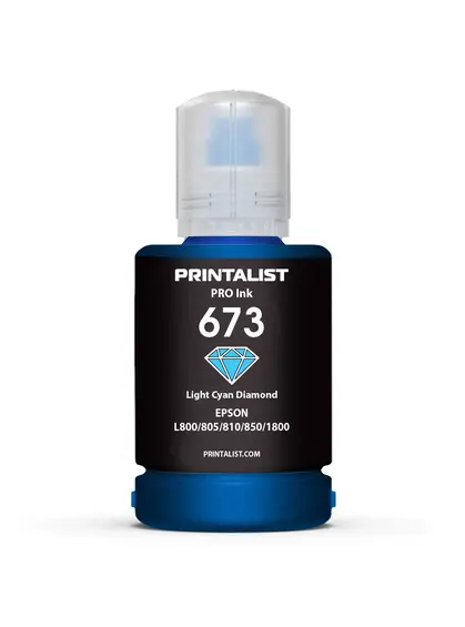 Чорнило PRINTALIST 673 для Epson L800 140г Light Cyan водорозчинне (PL673LC)