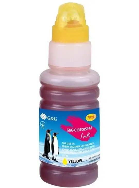 Контейнер з чорнилами G&G для Epson L3100/3110/3150 65мл Yellow (G&G-C13T00S44A)
