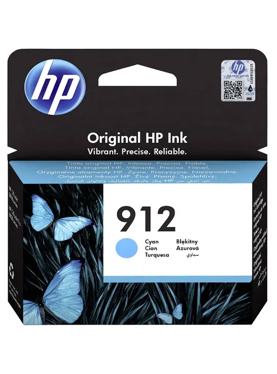 Картридж HP Officejet Pro 8023, HP 912 Cyan (3YL77AE)