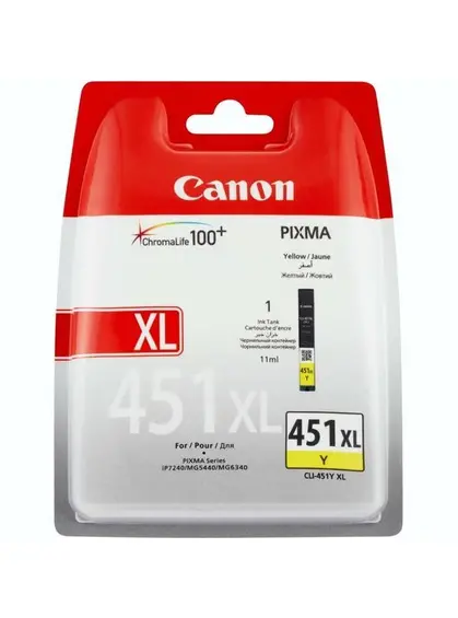 Картридж Canon Pixma MG5440/MG6340/iP7240 CLI-451Y XL Yellow (6475B001)