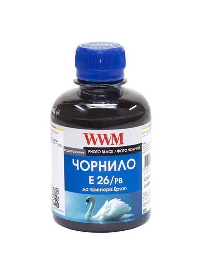Чорнило WWM для Epson Expression Premium XP-600/XP-605/XP-700 200г Photo Black водорозчинне (E26/PB) Чорнило WWM для Epson Expression Premium XP-600/XP-605/XP-700 200г Photo Black водорозчинне (E26/PB)