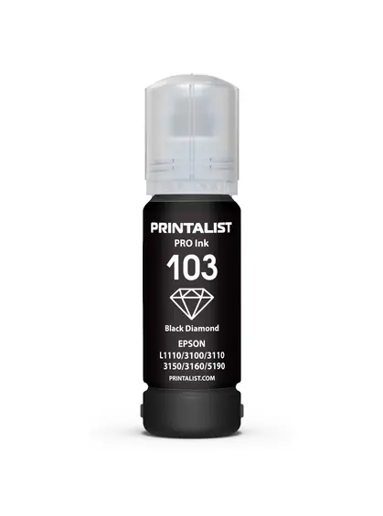 Чорнило PRINTALIST 103 для Epson L3100/3110/3150 70г Black водорозчинне (PL103BK) Чорнило PRINTALIST 103 для Epson L3100/3110/3150 70г Black водорозчинне (PL103BK)