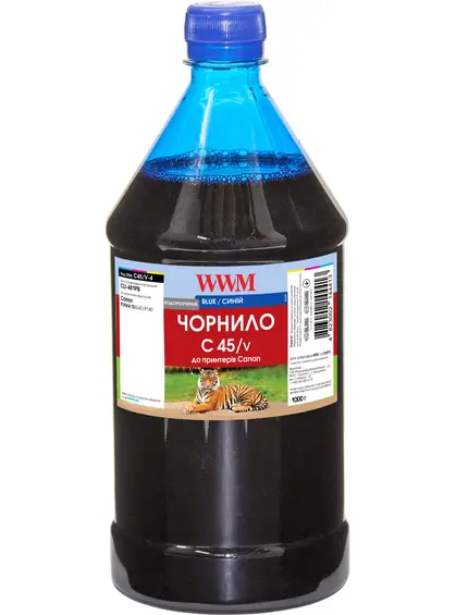 Чорнило WWM для Canon CLI-481PB 1000г Blue водорозчинне (C45/V-4) Чорнило WWM для Canon CLI-481PB 1000г Blue водорозчинне (C45/V-4)