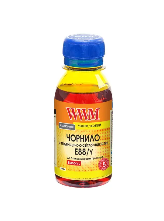 Чорнило WWM для Epson L8050/L18050 100г Yellow водорозчинне (E88/Y-2) Світлостійкі