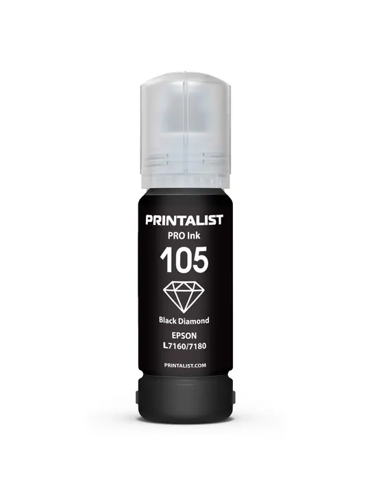 Чорнило PRINTALIST 105 для Epson L7160/7180 70г Black Pigment пігментне (PL105BP)