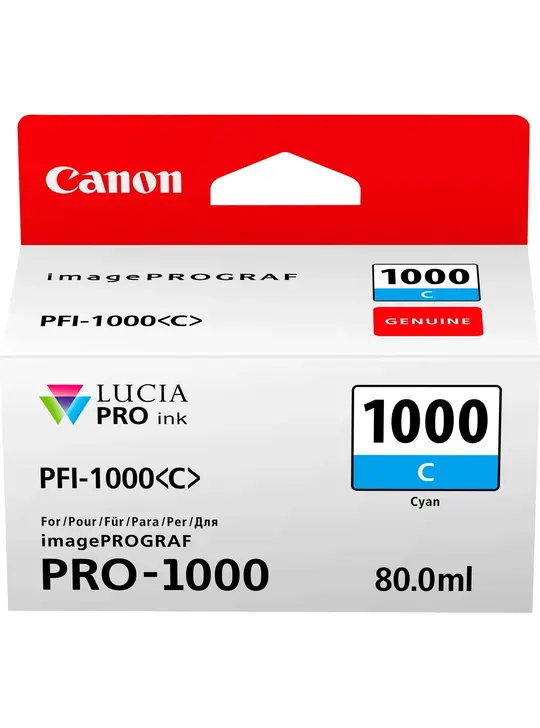 Картридж Canon imagePROGRAF Pro-1000 PFI-1000 Cyan (0547C001)