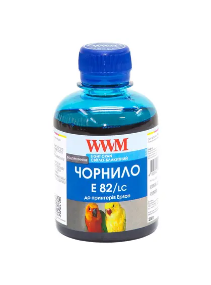 Чорнило WWM для Epson Stylus Photo T50/P50/PX660 200г Light Cyan водорозчинне (E82/LC)