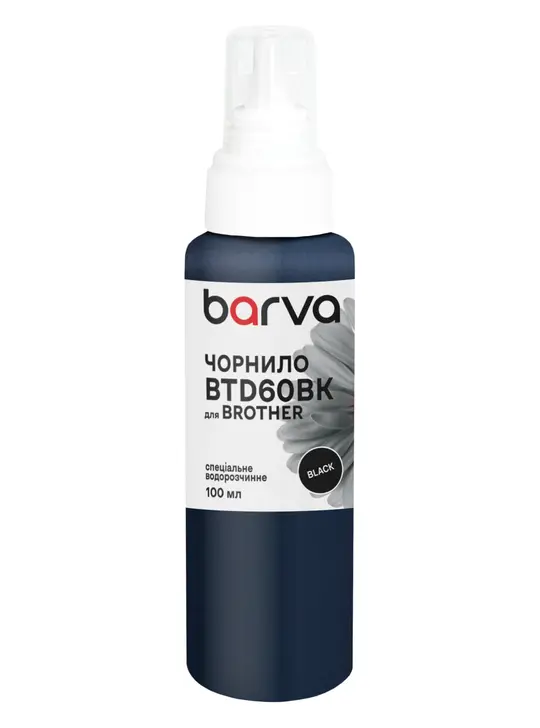 Чорнило для Brother BTD60BK спеціальне 100 мл, водорозчинне, чорне Barva (BBTD60-743)