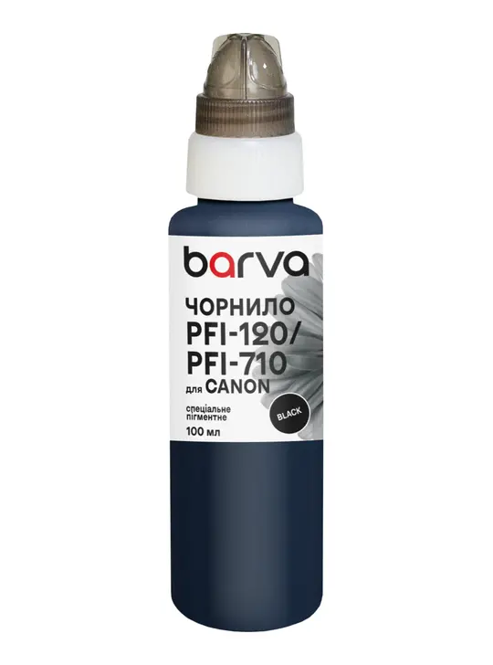 Чорнило для Canon PFI-120/PFI-710 BK спеціальне 100 мл, пігментне, чорне Barva (C120-894e)