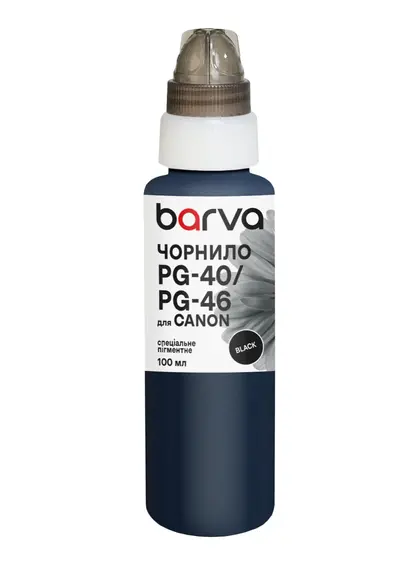 Чорнило для Canon PG-40/PG-46/PG-84 спеціальне 100 мл, пігментне, чорне Barva (C40-294e) Чорнило для Canon PG-40/PG-46/PG-84 спеціальне 100 мл, пігментне, чорне Barva (C40-294e)
