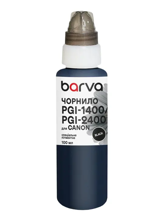 Чорнило для Canon PGI-1400/PGI-2400 BK спеціальне 100 мл, пігментне, чорне Barva (C1400-924)