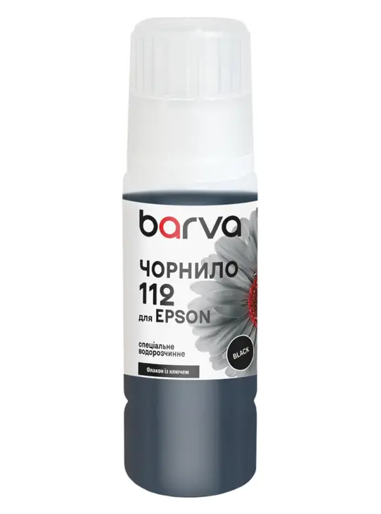 Чорнило для Epson 112 BK спеціальне 70 мл, OneKey, водорозчинне, чорне Barva (E112-1064)
