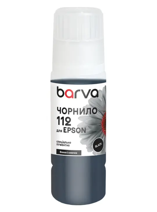 Чорнило для Epson 112 BK спеціальне 70 мл, OneKey, пігментне, чорне Barva (E112-817e)