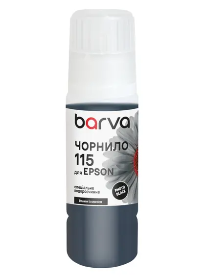 Чорнило для Epson 115 PB спеціальне 70 мл, OneKey, водорозчинне, фото-чорне Barva (E115-866e) Чорнило для Epson 115 PB спеціальне 70 мл, OneKey, водорозчинне, фото-чорне Barva (E115-866e)