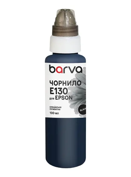 Чорнило для Epson T0731/T0921/T1291/T1301 спеціальне 100 мл, пігментне, чорне Barva (E130-527e)