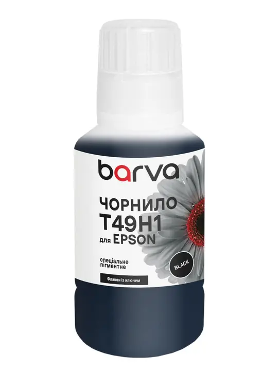 Чорнило для Epson T49H1 спеціальне 140 мл, OneKey, пігментне, чорне Barva (ET49H-932e)