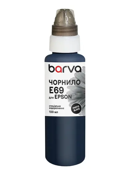 Чорнило для Epson T6931 спеціальне 100 мл, водорозчинне, фото-чорне Barva (E69-765e) Чорнило для Epson T6931 спеціальне 100 мл, водорозчинне, фото-чорне Barva (E69-765e)