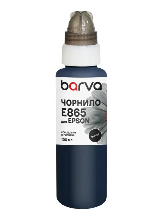 Чорнило для Epson T8651/T9641 BK спеціальне 100 мл, пігментне, чорне Barva (E865-684e)