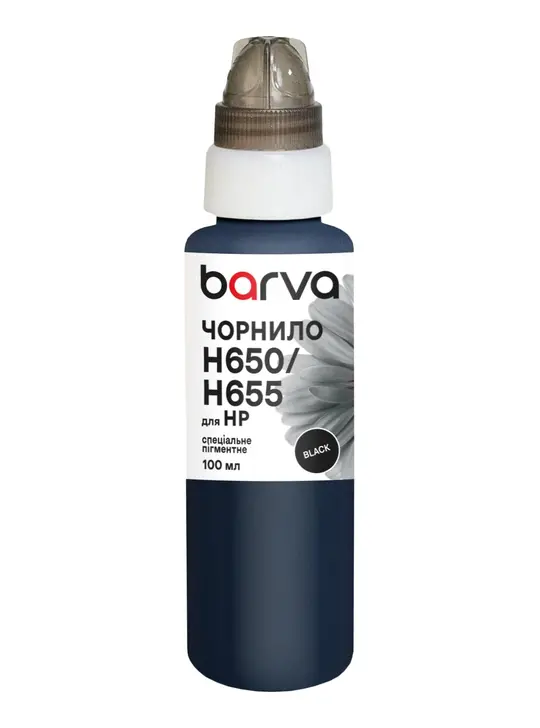Чорнило для HP 122/178/650/655 спеціальне 100 мл, пігментне, чорне Barva (H655-396e)