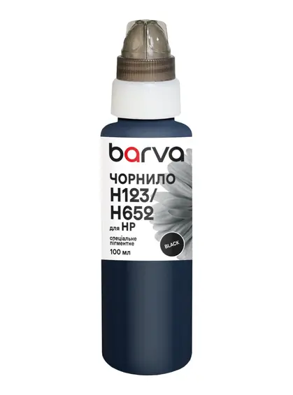 Чорнило для HP 46/123/651/652 спеціальне 100 мл, пігментне, чорне Barva (H652-531e) Чорнило для HP 46/123/651/652 спеціальне 100 мл, пігментне, чорне Barva (H652-531e)
