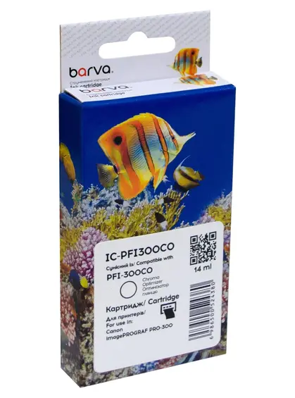 Картридж сумісний Canon PFI-300CO (4201C001) 275 арк, оптимізатор глянцю Barva (IC-PFI300CO)