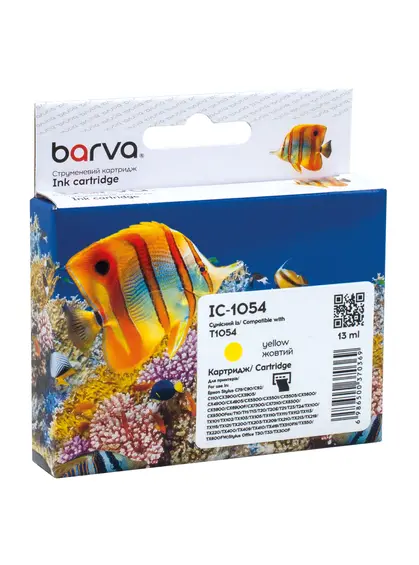 Картридж сумісний Epson T0734/T1054 (C13T10544A10) 360 арк, жовтий Barva (IC-1054) Картридж сумісний Epson T0734/T1054 (C13T10544A10) 360 арк, жовтий Barva (IC-1054)